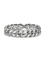 Curb Chain Bracelet in Platinum