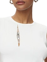 Naomi Crystal-Embellished Top