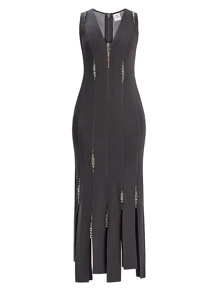 Luna Crystal-Embellished Bandage Gown