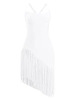 Zoe Fringe-Trimmed Bandage Minidress