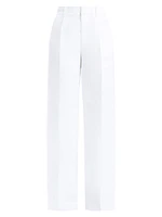 Simone Satin Wide-Leg Trousers