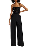 Velvet Guipure Jumpsuit