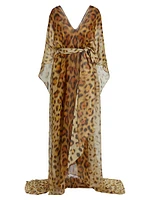 Jaguar Silk Chiffon Caftan