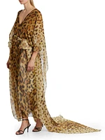 Jaguar Silk Chiffon Caftan