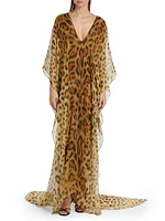 Jaguar Silk Chiffon Caftan