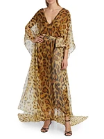 Jaguar Silk Chiffon Caftan