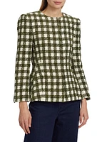 Chenille Check Tweed Jacket