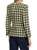 Chenille Check Tweed Jacket