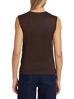 Oscar Chain Silk-Blend Tank