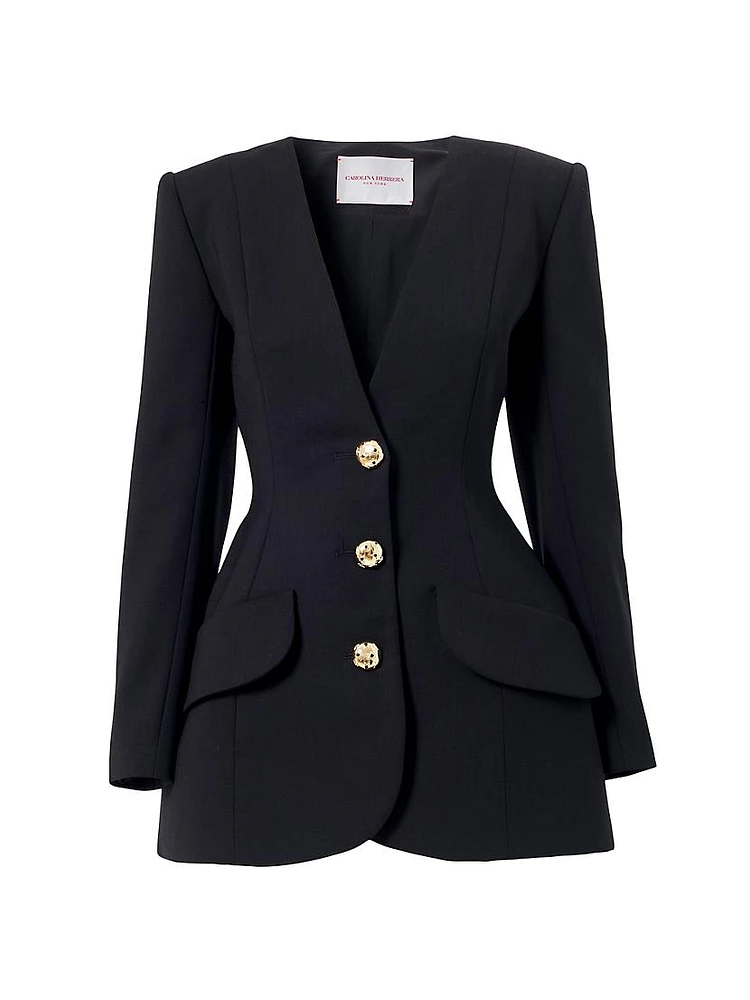 Broad Wool Blazer