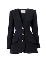 Broad Wool Blazer