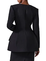 Broad Wool Blazer