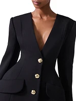 Broad Wool Blazer