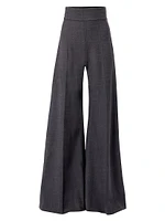 Wool Wide-Leg Trousers