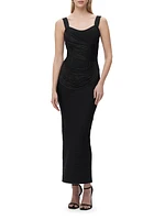 Autumn Drape Body-Con Gown