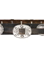 Western Concho Leather Belt