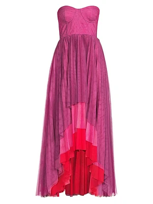 Calloway Strapless Tiered Gown