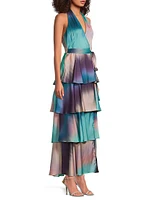 Paige Ombré Wrap Maxi Dress