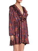 Tara Floral Satin Minidress