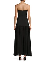 Carmel Strapless Belted Midi-Dress