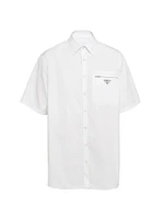 Short-Sleeved Cotton Shirt