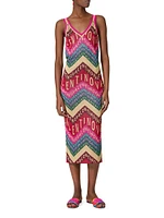 Chevron Lurex Dress