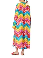 Valentino Chevron Poplin Midi Dress 24