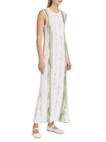 Paintstroke Sleeveless Maxi Dress