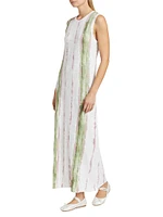 Paintstroke Sleeveless Maxi Dress