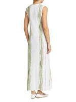 Paintstroke Sleeveless Maxi Dress