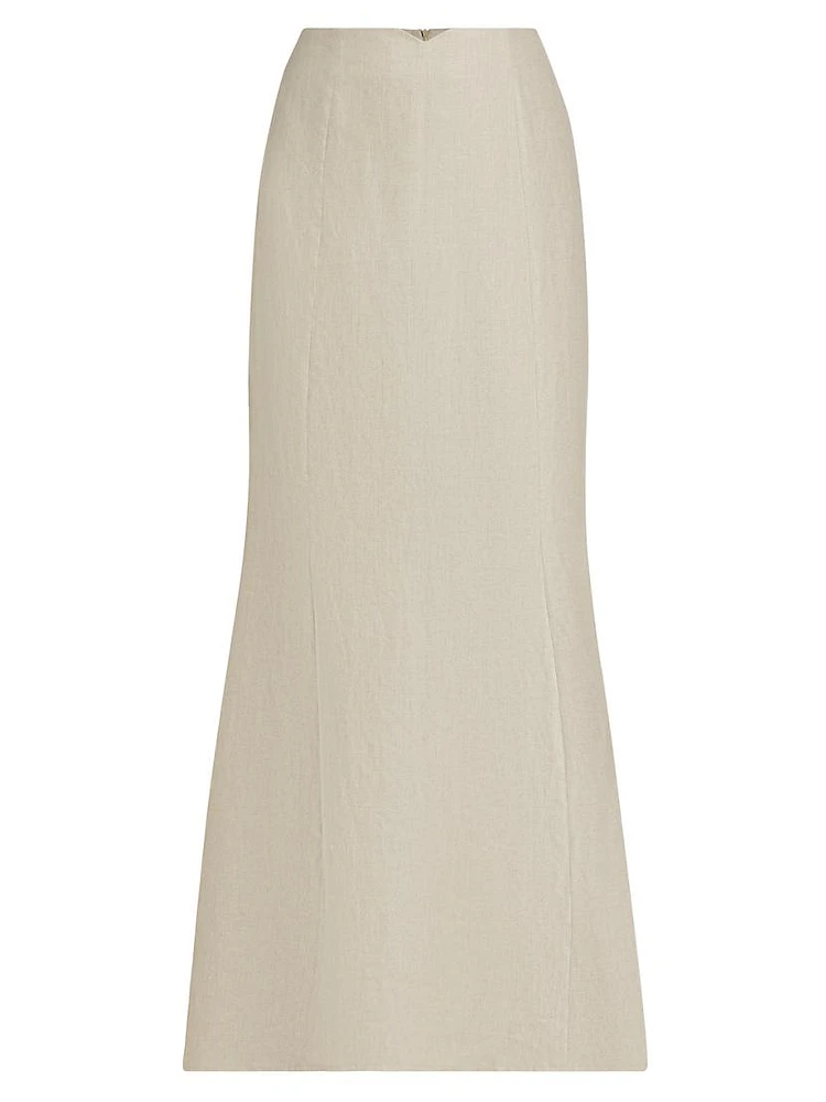 Frida Linen Maxi Skirt