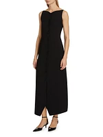 Bianca Twill Midi-Dress