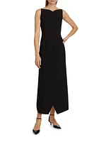 Bianca Twill Midi-Dress