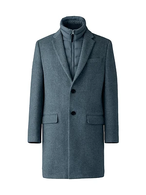 Skai Down-Lined Wool Coat