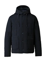 Miles Light-Down Vertical Quilted Jacket