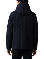 Miles Light-Down Vertical Quilted Jacket