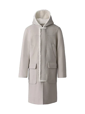 Abraham Hooded Wool Coat