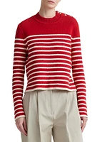 Oz Striped Cotton-Blend Sweater