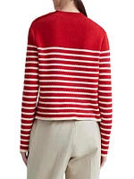 Oz Striped Cotton-Blend Sweater