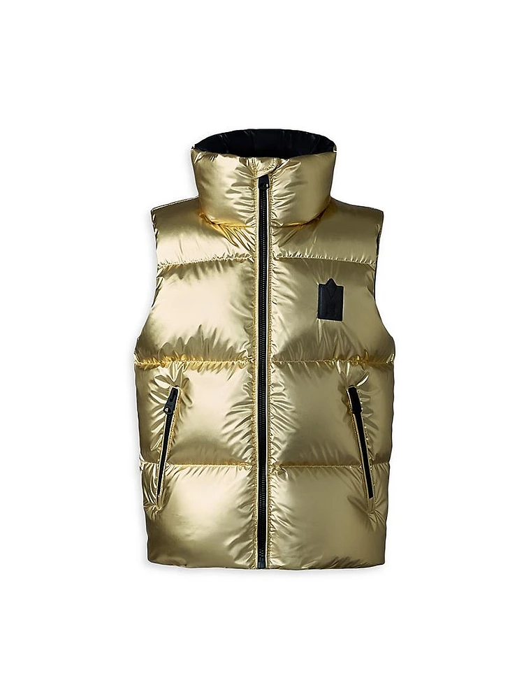 Kid's Charlee Metallic Puffer Vest