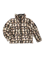 Little Kid's & Jesse Tile Graphic Print Down Jacket