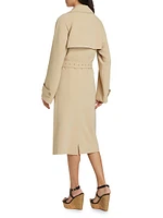 Double-Breasted Belted Trench Coat