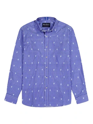 Bryson Gingham Button-Down Shirt