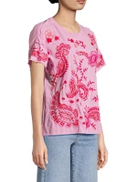 Cassia Embroidered Swing T-Shirt