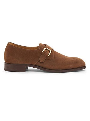 Darnell Monk-Strap Suede Loafers