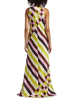 Printed Sleeveless Gown