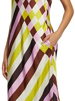 Printed Sleeveless Gown