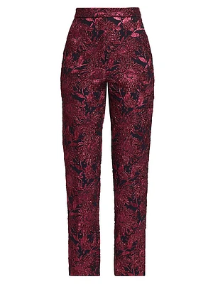 Demi Metallic Jacquard Pants