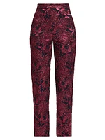 Demi Metallic Jacquard Pants