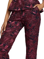 Demi Metallic Jacquard Pants